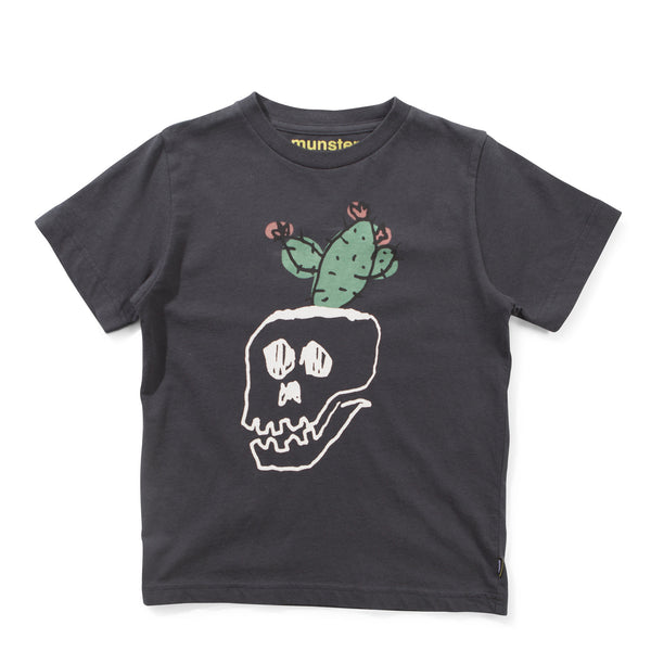 Munster - Skull Cactus T-Shirt (Soft Black)