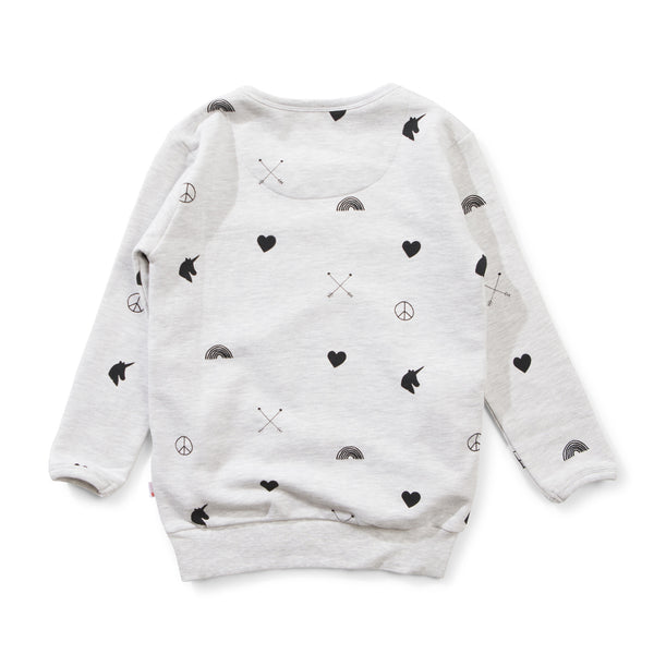 Missie Munster - Love Arrow Jumper (Snow Marle)