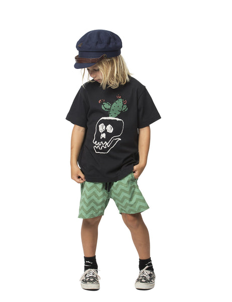 Munster - Skull Cactus T-Shirt (Soft Black)