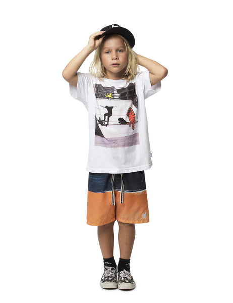 Munster - Volcano Boardshort (Charcoal/Orange)