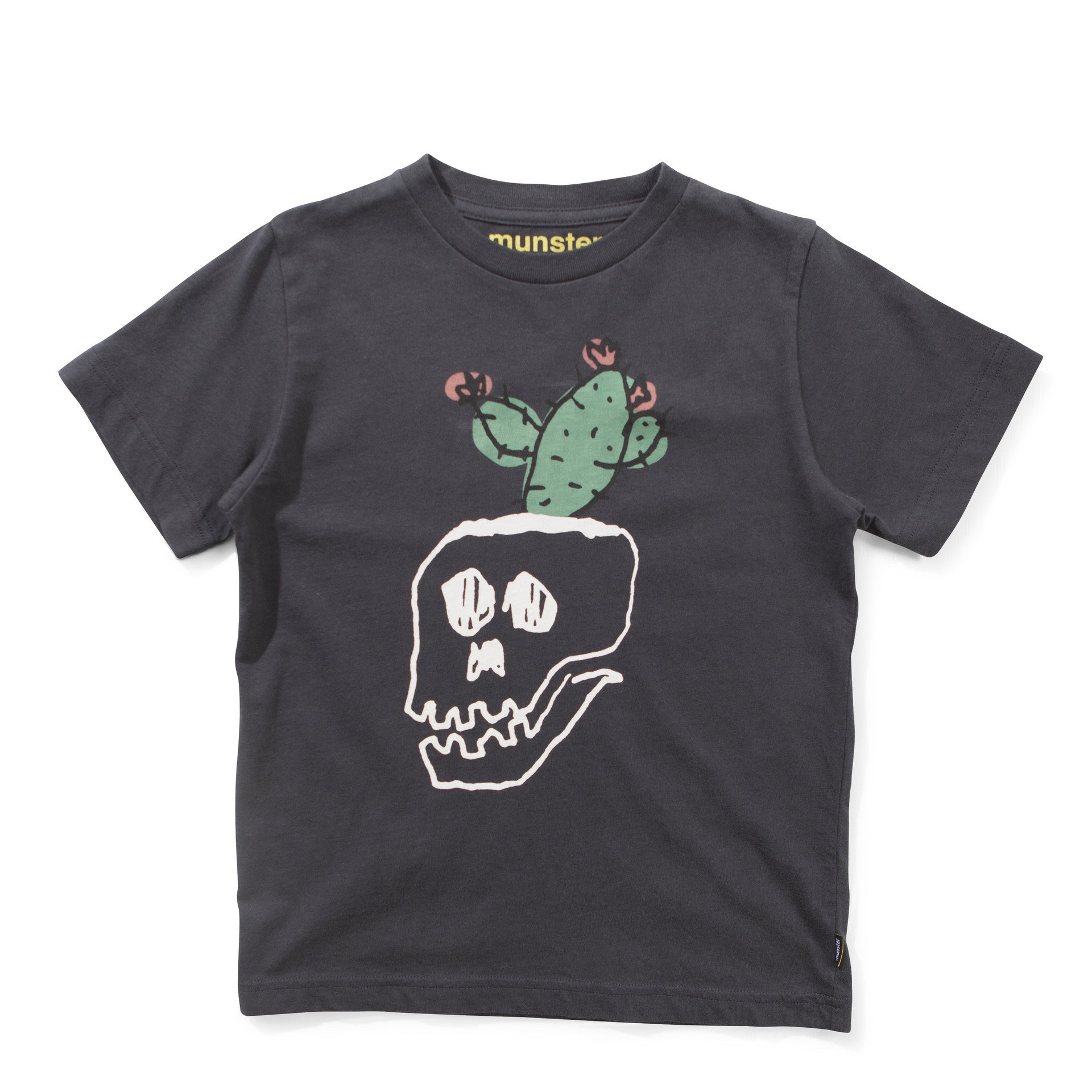 Munster - Skull Cactus T-Shirt (Soft Black)
