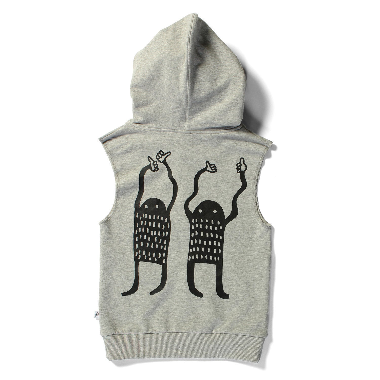 Littlehorn - Thumbs Up Zip Up - Grey Marle