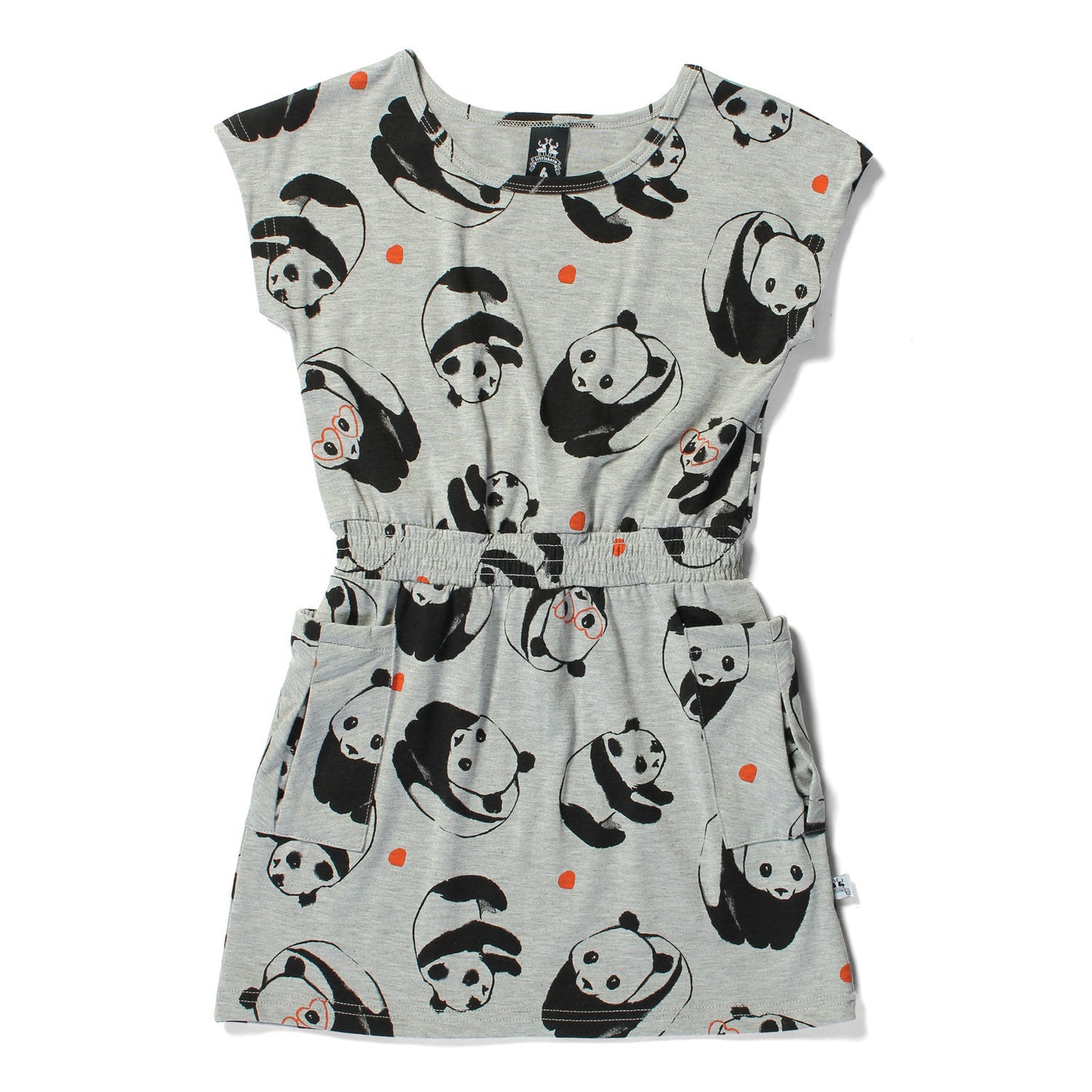 Littlehorn - Pandas Pocket Dress - Grey Marle