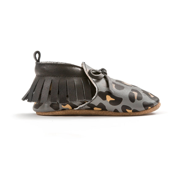 Pretty Brave - Black Leopard Moccasin