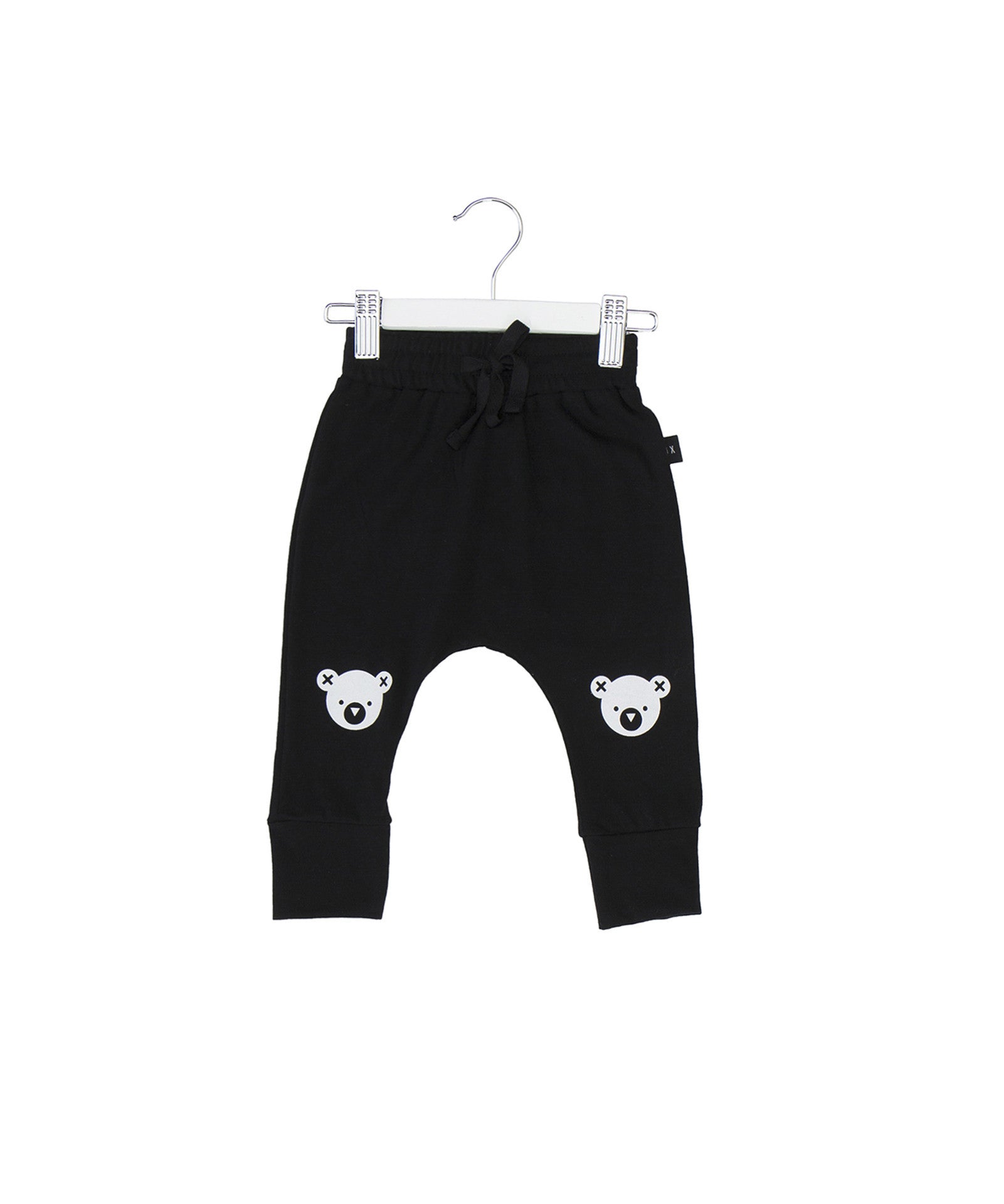 Huxbaby Bear Legs Drop Crotch Pant - Black