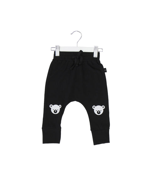 Huxbaby Bear Legs Drop Crotch Pant - Black
