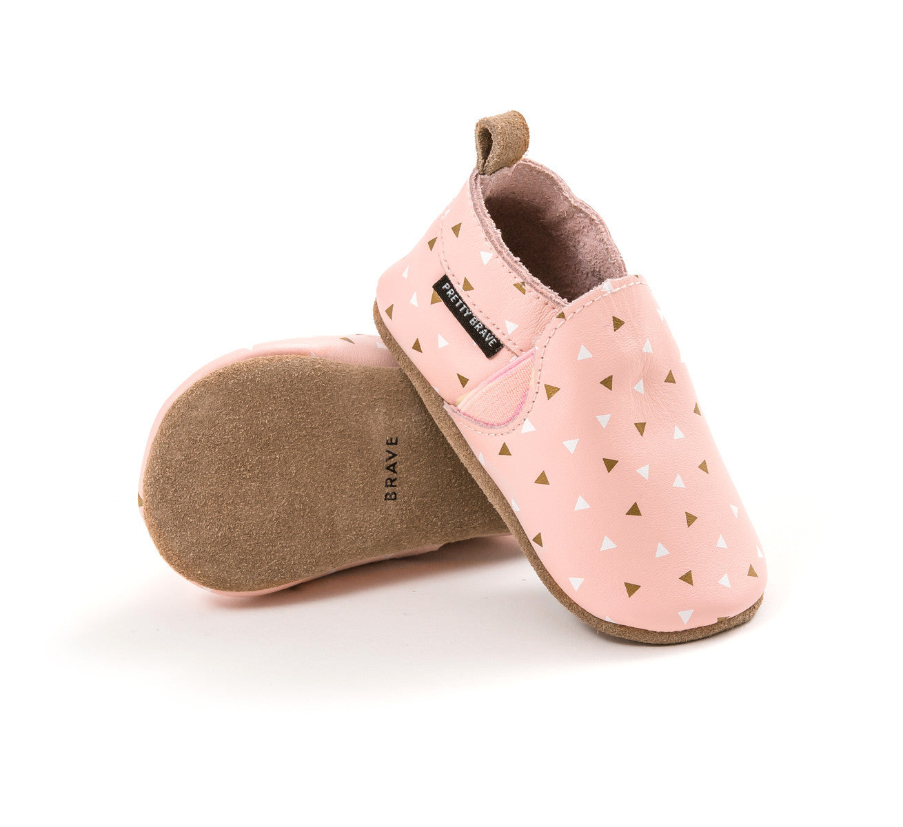 Pretty Brave -Slip-on Blush with Triangles