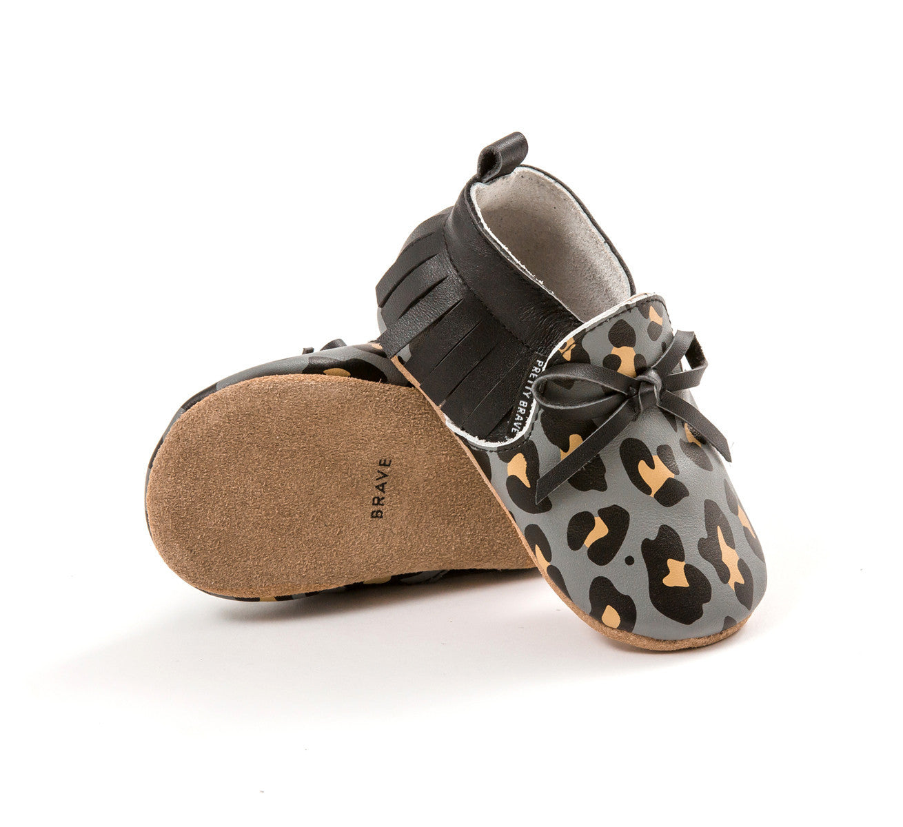 Pretty Brave - Black Leopard Moccasin