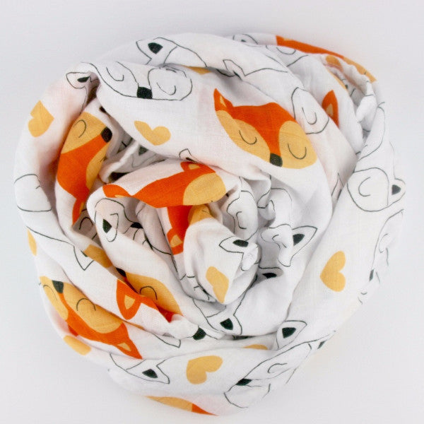 Tom and Milly Cotton Muslin Swaddle