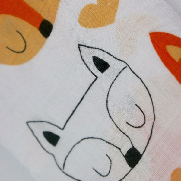 Tom and Milly Cotton Muslin Swaddle