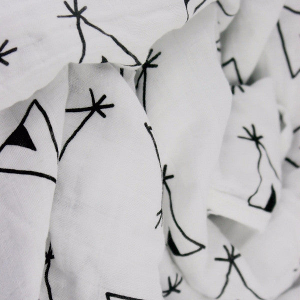 Tom and Milly Cotton Muslin Swaddle